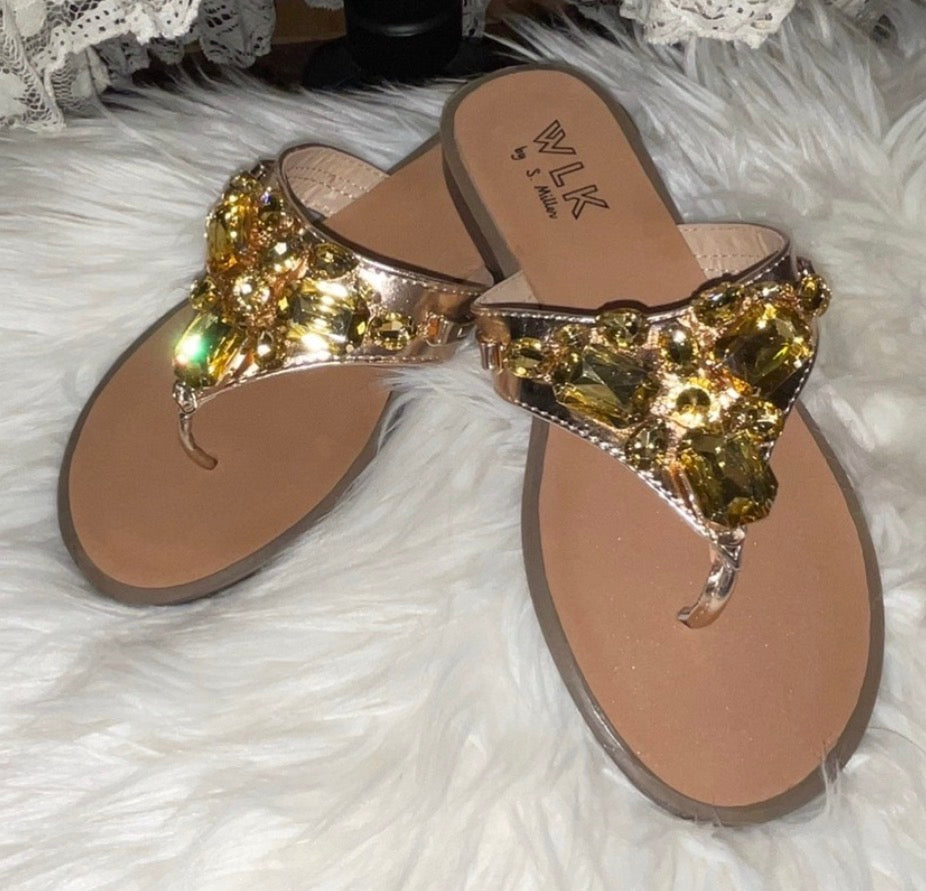 Rhinestone Flip Flops